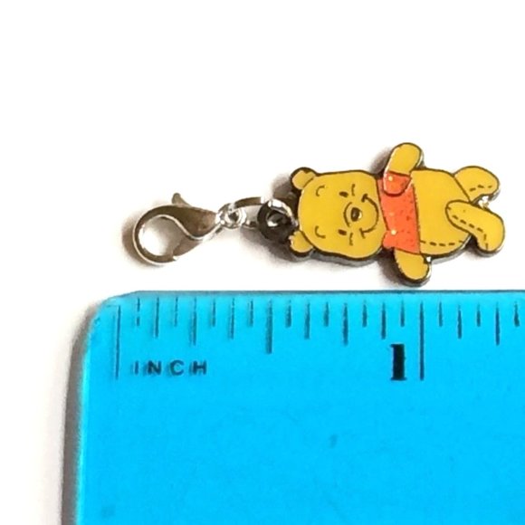 Vintage Disney Winnie the Pooh Charm Zipper Pull Clip On For Bracelet Purse - Picture 10 of 10